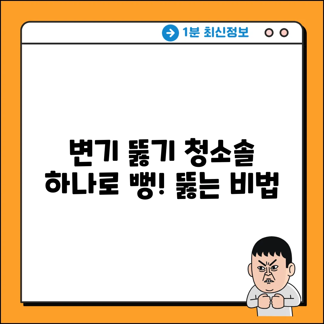 변기 뚫기, 청소솔 활용 완벽 가이드