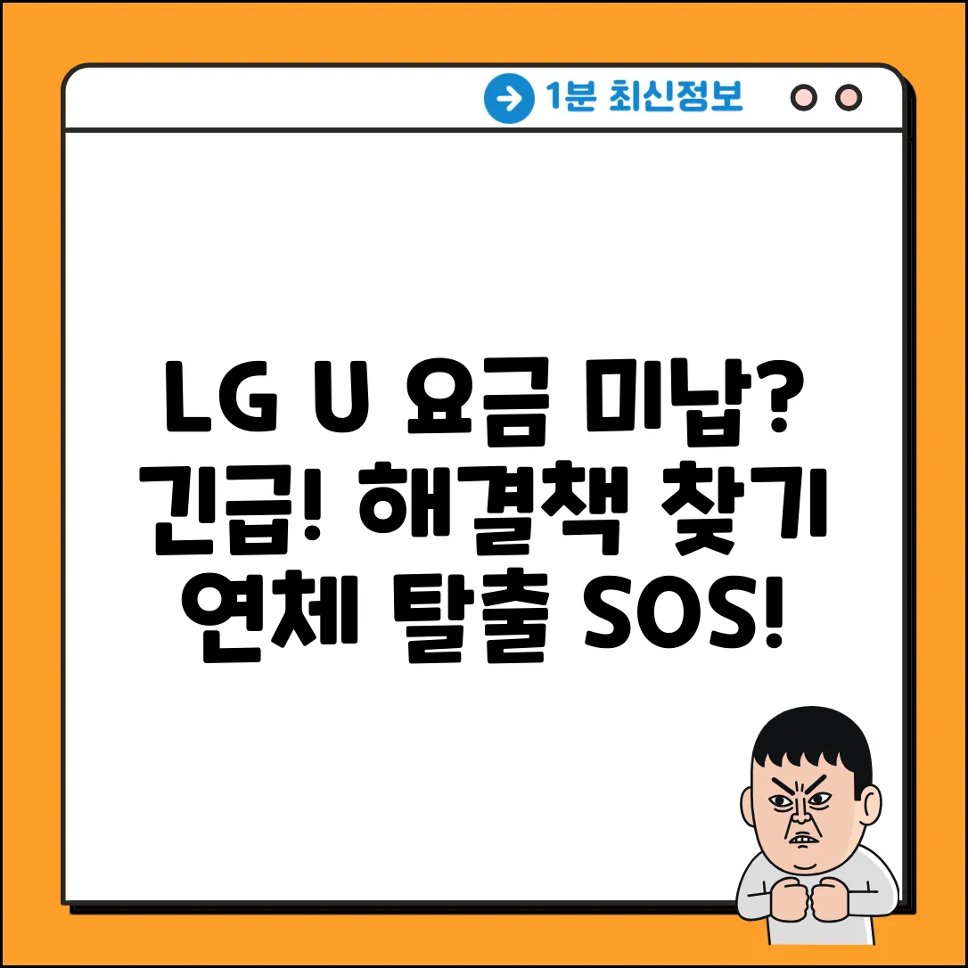 LGU+ 핸드폰 요금 미납 연체, 해결책 있을까요?