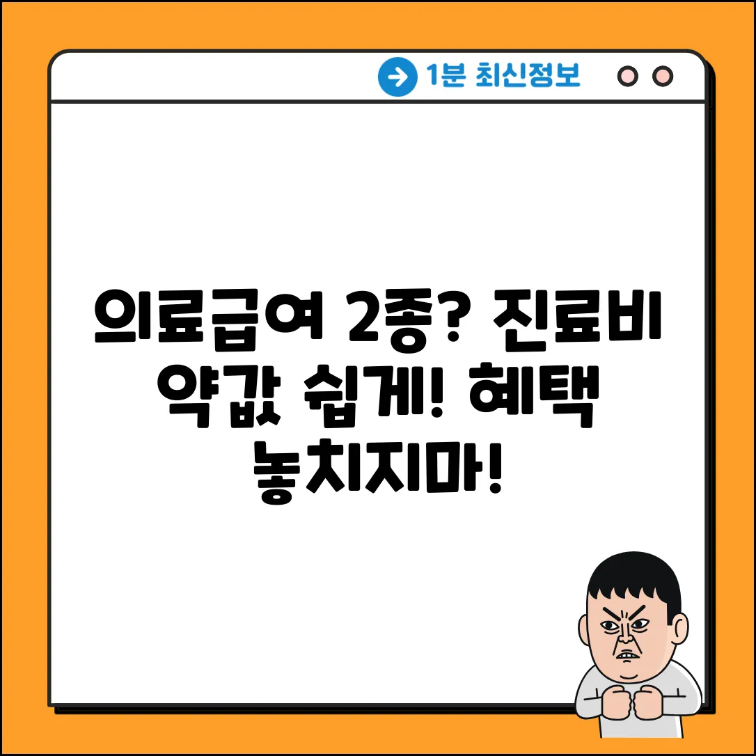 의료급여2종 진료비&약값? 쉽게 풀이!