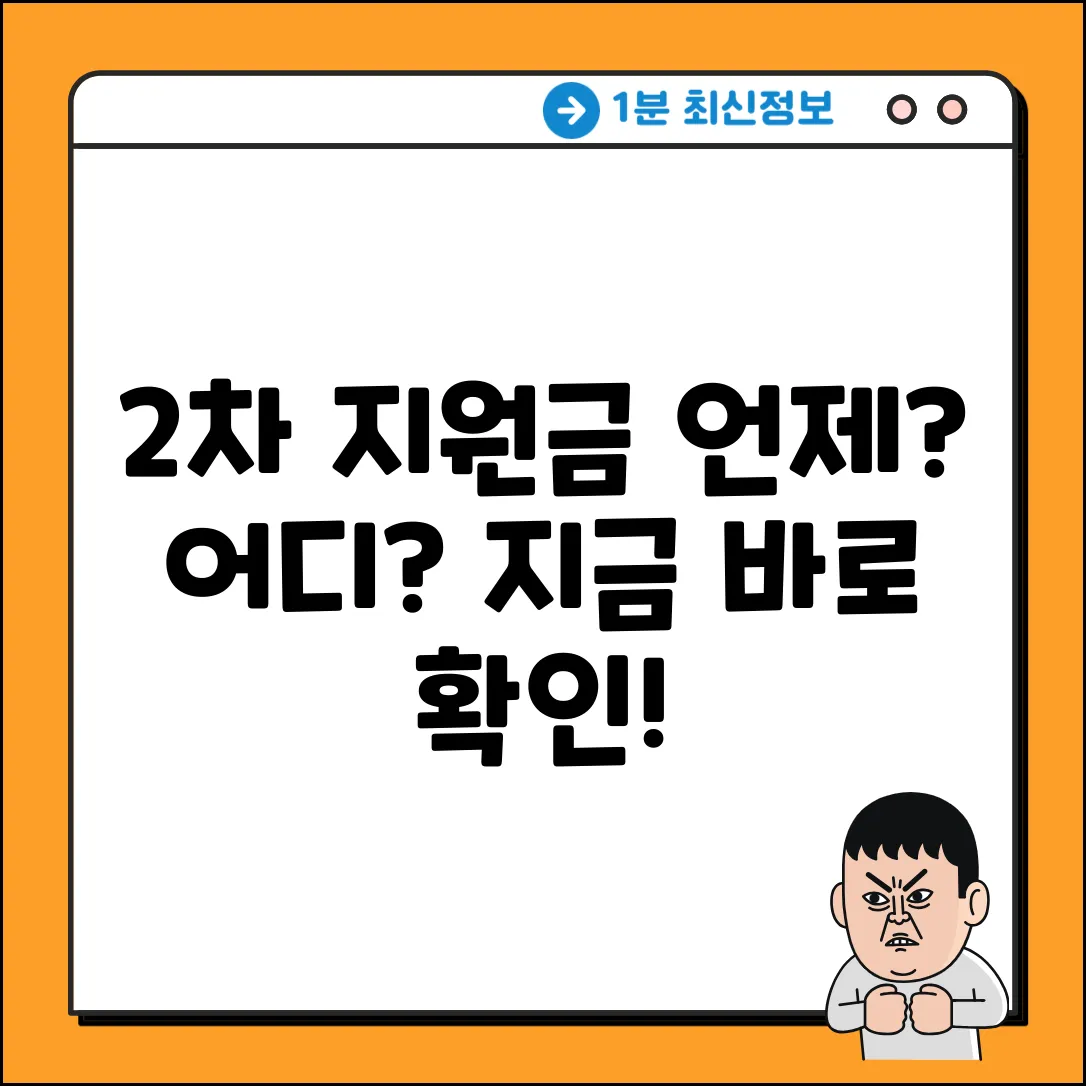 2차 민생지원금, 언제? 사용기한 & 예산 궁금해?