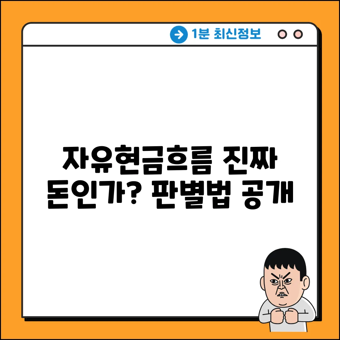 자유현금흐름, 진짜 돈일까요?