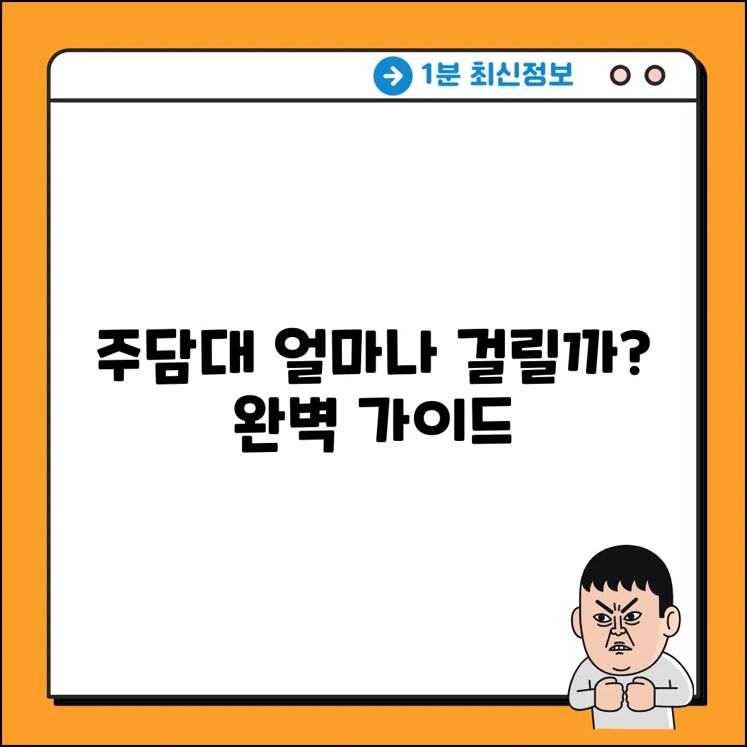 주택담보대출, 얼마나 걸릴까? 완벽 가이드