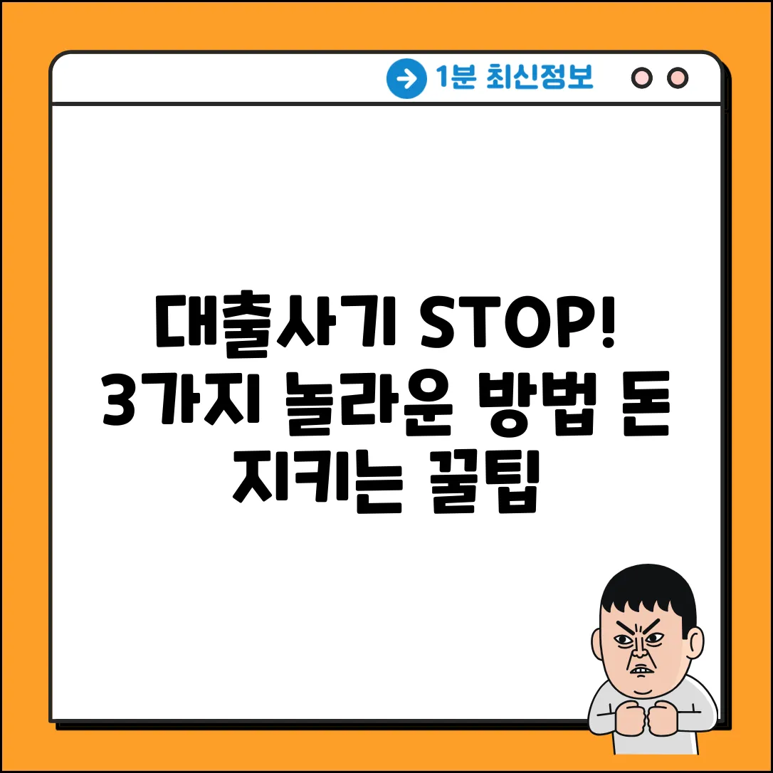 ⚠️대출사기 예방? 3가지 놀라운 방법!