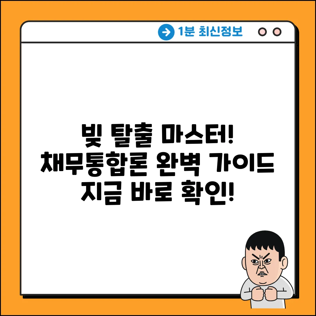 채무통합론 완벽 가이드: 빚 탈출 마스터!
