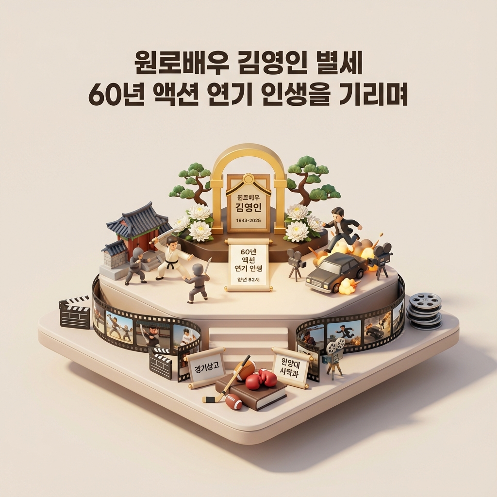원로배우 김영인 별세 60년 액션 연기 인생을 기리며